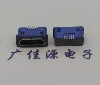 防水Micro USB 2.0連接器,全包前插後貼母座