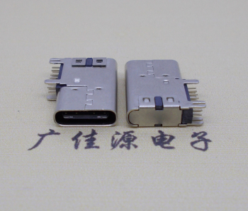 usb type c測插14p母頭/母座14mm,殼和電源端雙排插闆