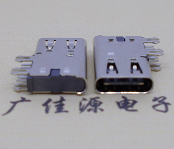 USB 3.1傳輸标注接口 type-c6pin側插母座 拆解及定義接線圖