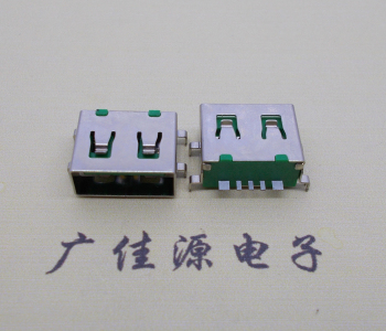 usb2.0 type A5p母座無卷邊帶彈沉闆1.2、1.8mm外殼四腳插闆可過大電流3A-5A