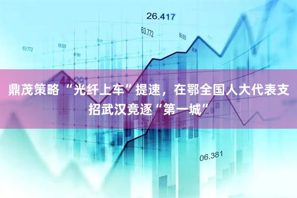 鼎茂策略 “光纤上车”提速，在鄂全国人大代表支招武汉竞逐“第一城”