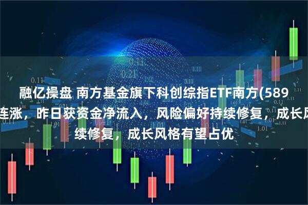 融亿操盘 南方基金旗下科创综指ETF南方(589660)实现四连涨，昨日获资金净流入，风险偏好持续修复，成长风格有望占优